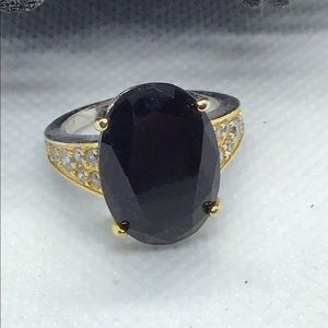 Black onyx ring 925 ss